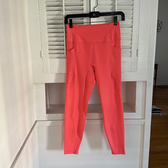 Le ORE Coral Leggings with Pockets, Size Small - Picture 1 of 5